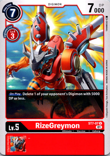 RizeGreymon [ST7-07] [Starter Deck 07: Gallantmon] Normal
