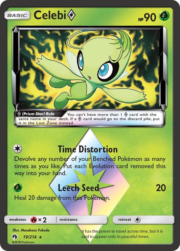 Celebi (019/214) (Prism Star) [Sun & Moon: Lost Thunder]