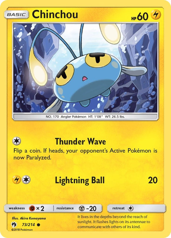 Chinchou (073/214) [Sun & Moon: Lost Thunder]