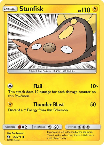 Stunfisk (083/214) [Sun & Moon: Lost Thunder]
