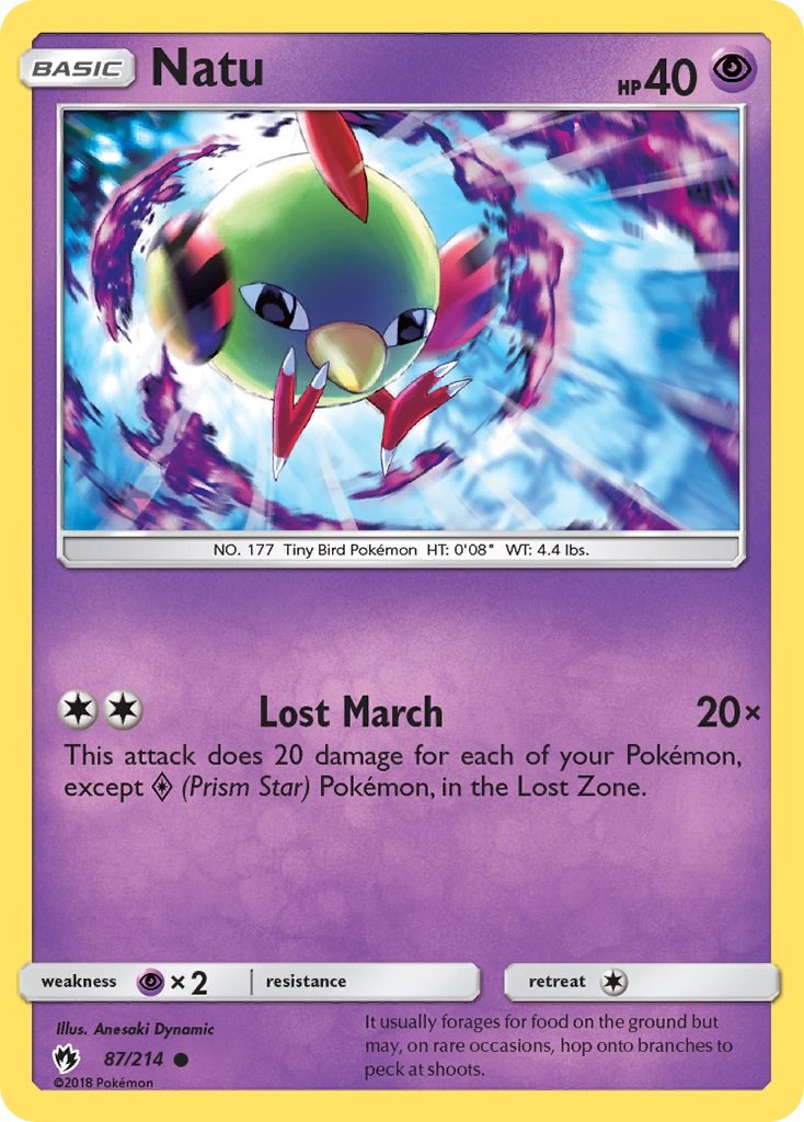 Natu [87/214] [SM - Lost Thunder] Reverse Holofoil