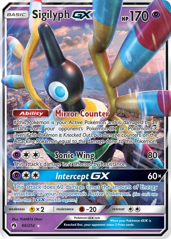 Sigilyph GX (098/214) [Sun & Moon: Lost Thunder]