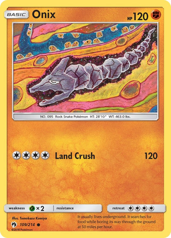 Onix [109/214] [SM - Lost Thunder] Reverse Holofoil
