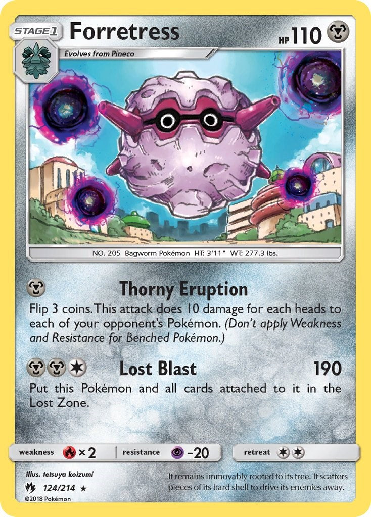 Forretress [124/214] [SM - Lost Thunder] Reverse Holofoil