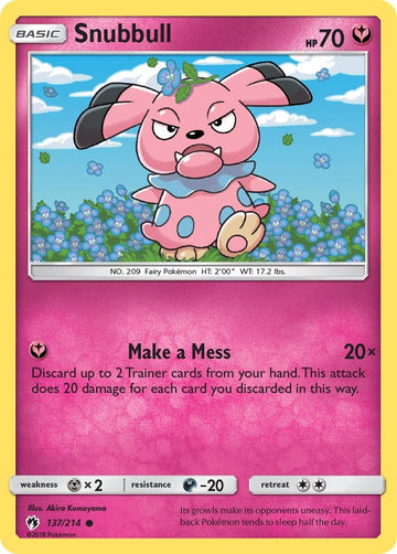 Snubbull [137/214] [SM - Lost Thunder] Reverse Holofoil