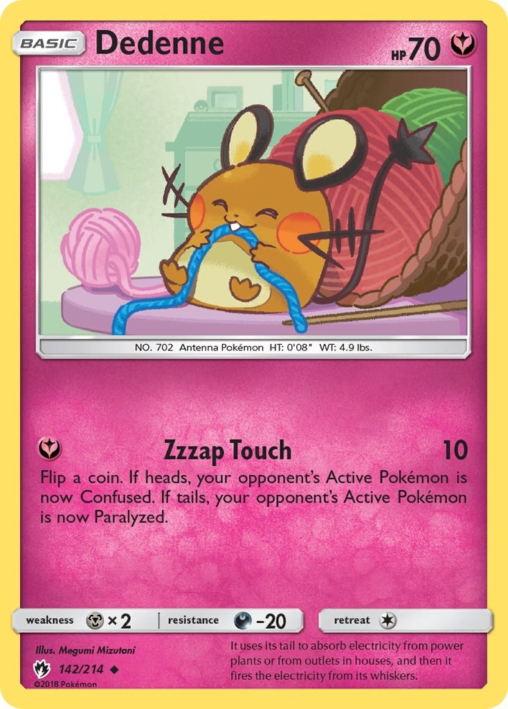 Dedenne (142) [142/214] [SM - Lost Thunder] Reverse Holofoil