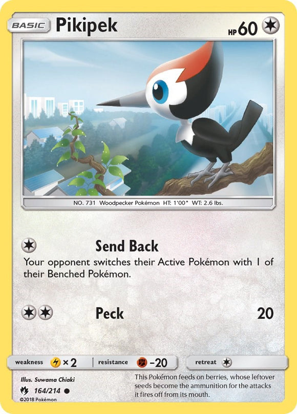 Pikipek (164) [164/214] [SM - Lost Thunder] Reverse Holofoil