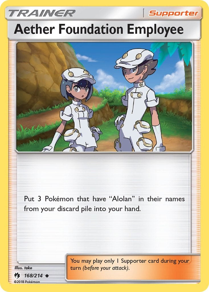 Aether Foundation Employee [168/214] [SM - Lost Thunder] Reverse Holofoil