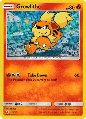 Growlithe - 1/12 [001/012] [McDonald's Promos 2018] Holofoil