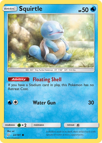 Squirtle (022/181) [Sun & Moon: Team Up]