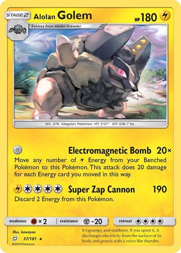 Alolan Golem (037/181) [Sun & Moon: Team Up]