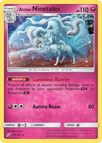 Alolan Ninetales [111/181] [SM - Team Up] Reverse Holofoil