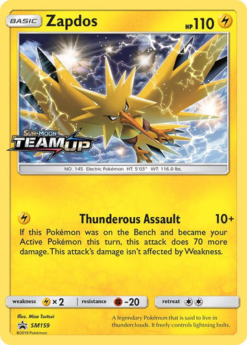 Zapdos - SM159 (Prerelease) [SM159] [SM Promos] Holofoil