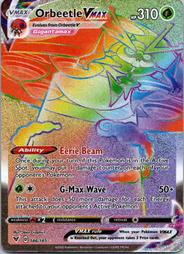 Orbeetle VMAX (Secret) [186/185] [SWSH04: Vivid Voltage]