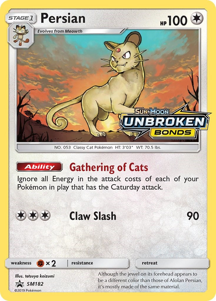 Persian - SM182 (Prerelease) [SM182] [SM Promos] Holofoil