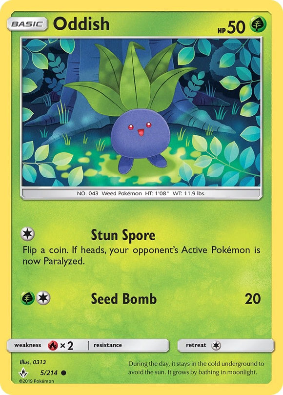 Oddish [5/214] [Unbroken Bonds] Reverse Holofoil