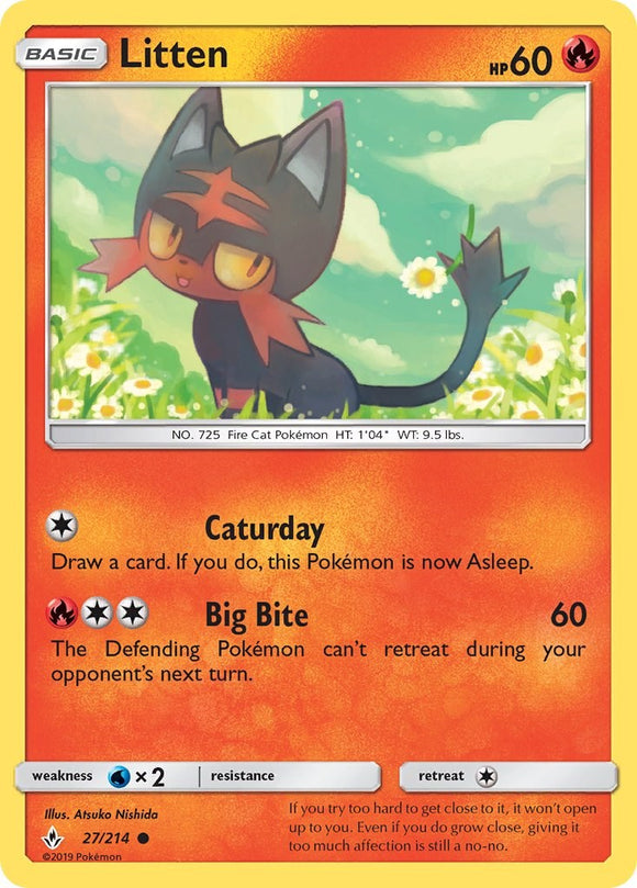 Litten [27/214] [Unbroken Bonds] Reverse Holofoil