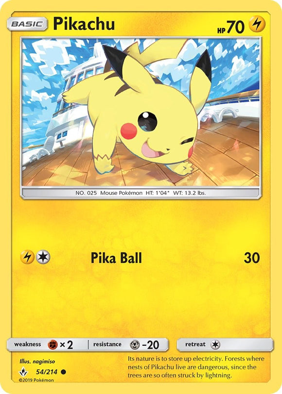 Pikachu (054/214) [Sun & Moon: Unbroken Bonds]