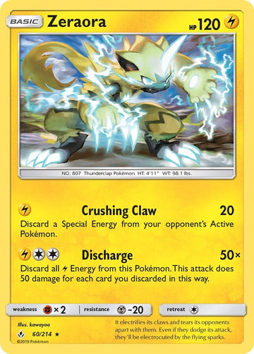 Zeraora [60/214] [Unbroken Bonds] Reverse Holofoil