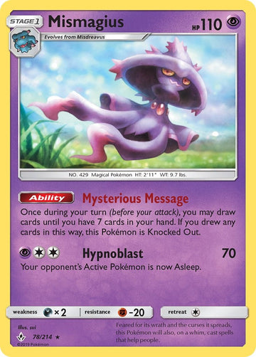 Mismagius [78/214] [Unbroken Bonds] Reverse Holofoil