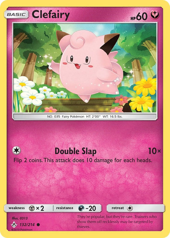 Clefairy [132/214] [Unbroken Bonds] Reverse Holofoil