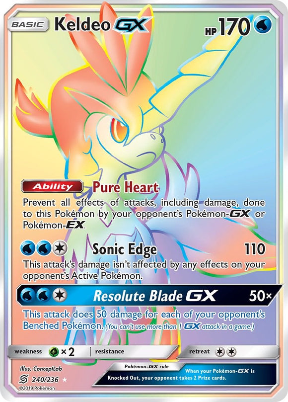 Keldeo GX [240/236] [Unified Minds] Holofoil