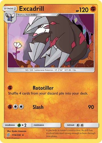 Excadrill [119/236] [Unified Minds] Reverse Holofoil