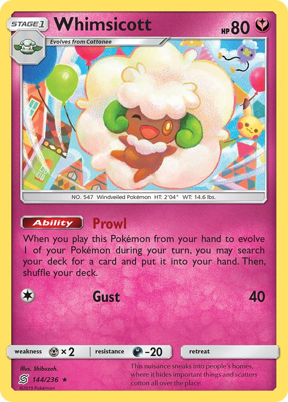 Whimsicott [144/236] [Unified Minds] Reverse Holofoil