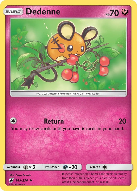 Dedenne [145/236] [Unified Minds] Reverse Holofoil