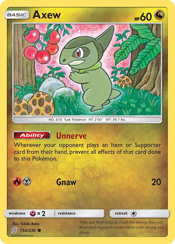 Axew [154/236] [Unified Minds] Reverse Holofoil