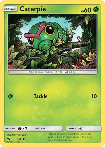 Caterpie [1/68] [Hidden Fates] Reverse Holofoil