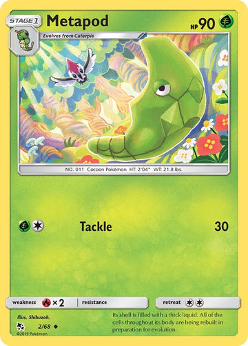 Metapod [2/68] [Hidden Fates] Reverse Holofoil