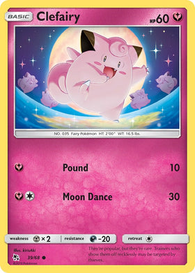 Clefairy (39) [39/68] [Hidden Fates] Reverse Holofoil