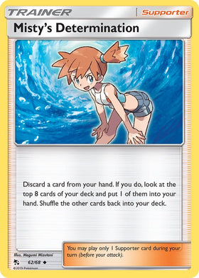 Misty's Determination [62/68] [Hidden Fates] Reverse Holofoil