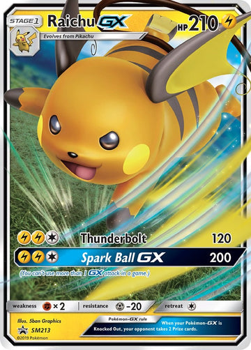 Raichu GX - SM213 [SM213] [SM Promos] Holofoil