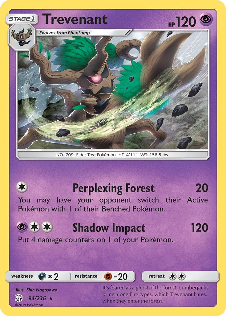 Trevenant [94/236] [SM - Cosmic Eclipse] Reverse Holofoil