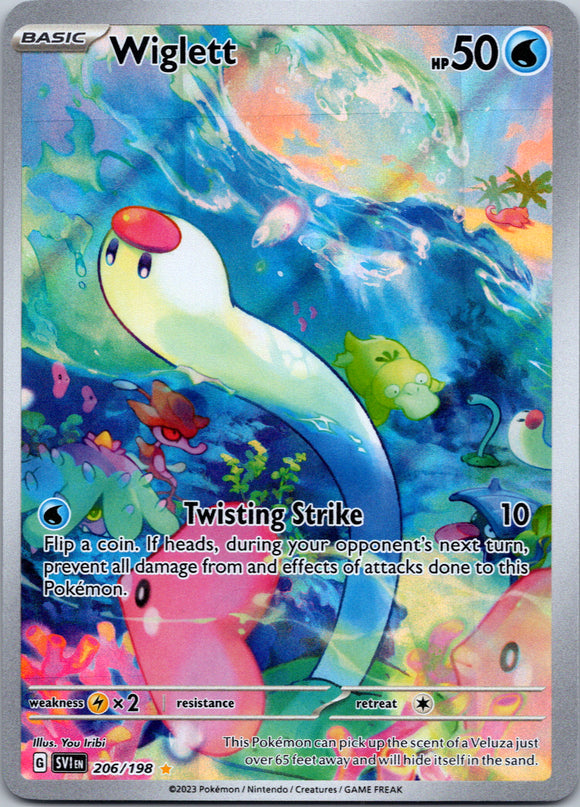 Wiglett - 206/198 [206] - (SV01 Scarlet & Violet Base Set) Holofoil