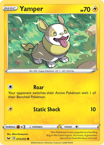Yamper (073/202) (073/202) [SWSH01: Sword & Shield Base Set]