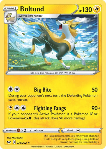 Boltund (075/202) (075/202) [SWSH01: Sword & Shield Base Set]