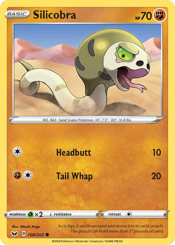 Silicobra (108/202) [Sword & Shield: Base Set]