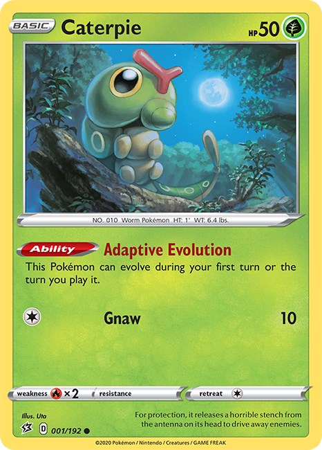 Caterpie [001/192] [Rebel Clash] Reverse Holofoil