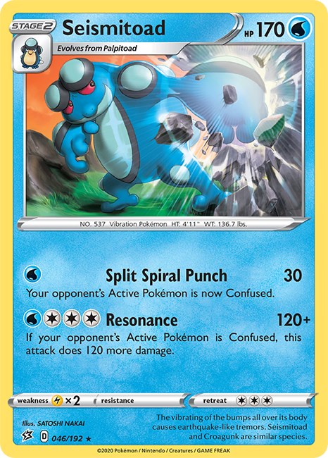 Seismitoad [046/192] [Rebel Clash] Reverse Holofoil