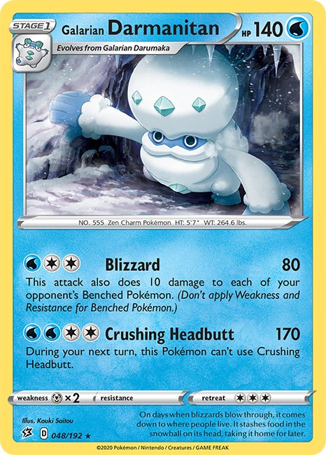 Galarian Darmanitan [048/192] [Rebel Clash] Reverse Holofoil