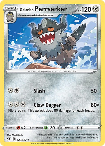 Galarian Perrserker [127/192] [Rebel Clash] Reverse Holofoil