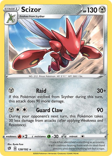 Scizor [128/192] [Rebel Clash] Reverse Holofoil