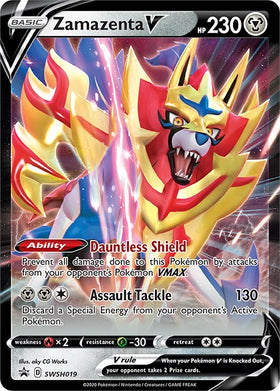 Zamazenta V [SWSH019] [Sword & Shield Promo Cards] Holofoil