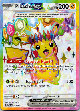 Pikachu ex [219/191] - (Surging Sparks) Holofoil