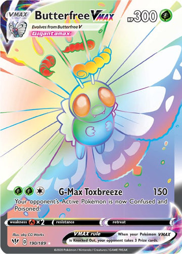 Butterfree VMAX (Secret) (190/189) [SWSH03: Darkness Ablaze]