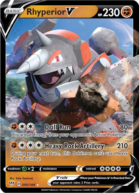 Rhyperior V (095/189) [SWSH03: Darkness Ablaze]
