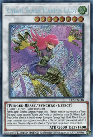 Cyber Slash Harpie Lady [DLCS-EN148] Secret Rare